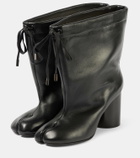 Maison Margiela Tabi drawstring leather ankle boots