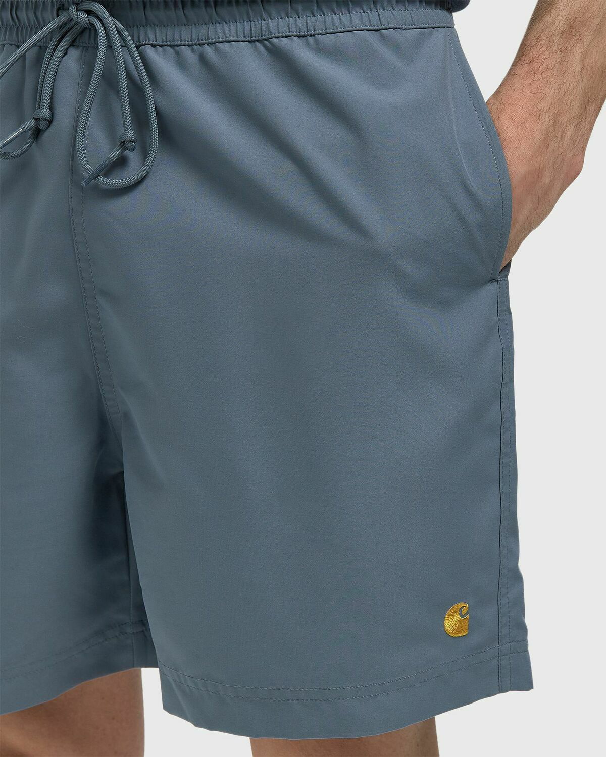 Carhartt WIP Chase Swim Trunks Blue Mens Swimwear Carhartt WIP