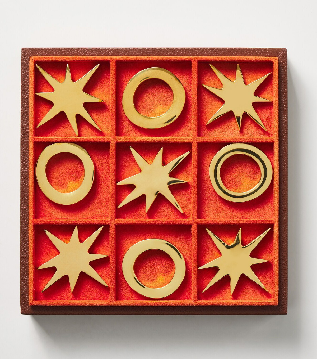 Jonathan Adler Playa leather tic-tac-toe set