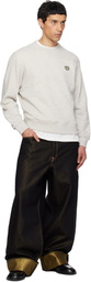 Kenzo Gray Kenzo Paris 'KENZO Wild Tiger' Embroidered Sweatshirt