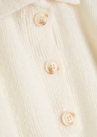 Lisa Yang Masy Cashmere and Silk-blend Polo top Cream