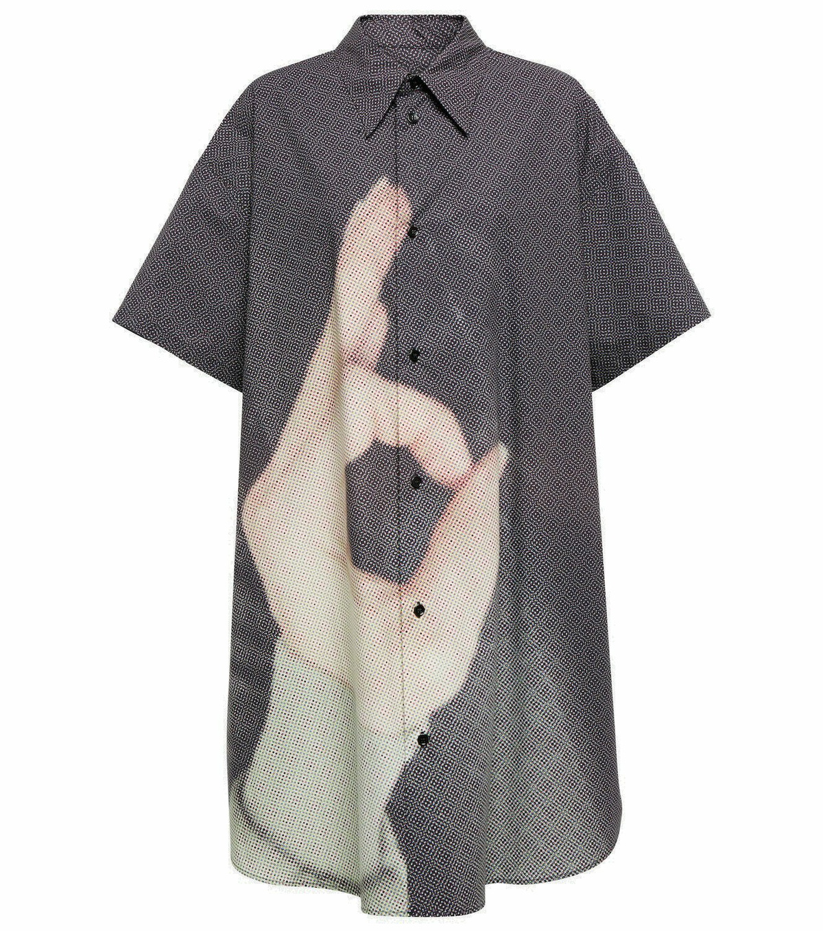 MM6 Maison Margiela Digital print cotton shirt dress MM6