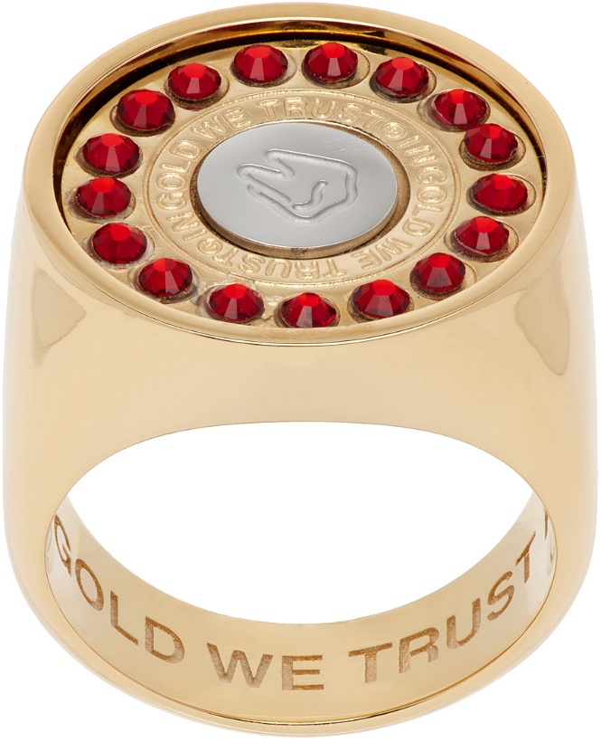 Photo: IN GOLD WE TRUST PARIS SSENSE Exclusive Gold Signet Ring