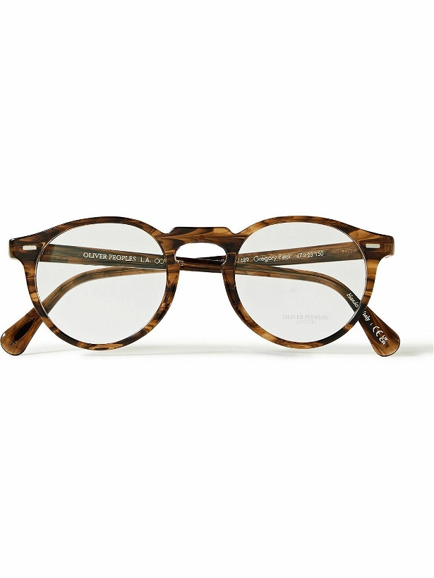 Photo: Oliver Peoples - Gregory Peck 47 Round-Frame Acetate Optical Lenses