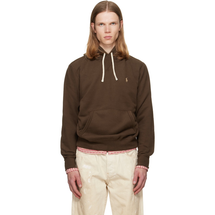 Photo: Polo Ralph Lauren Brown 'The RL Fleece' Hoodie