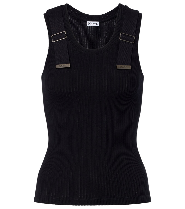 Photo: Loewe Ribbed-knit cotton-blend tank top