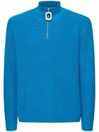 JW ANDERSON - Henley Half-zip Wool Knit Sweater