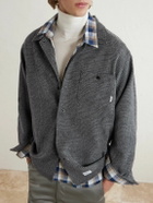 WTAPS - Crumb Houndstooth Flannel Shirt - Gray