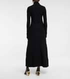 Jil Sander - Wool and silk-blend midi dress