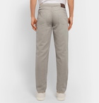 Brunello Cucinelli - Linen and Cotton-Blend Trousers - Gray