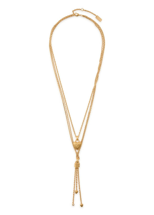 Photo: Chloe The Chloé Mini Paddington Layered Charm Necklace - Gold - One Size