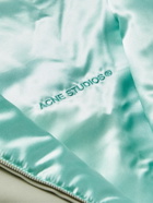 Acne Studios - Orlingo Logo-Embroidered Reversible Padded Twill and Satin Bomber Jacket - Neutrals