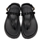 JW Anderson Black Flatform Sandals