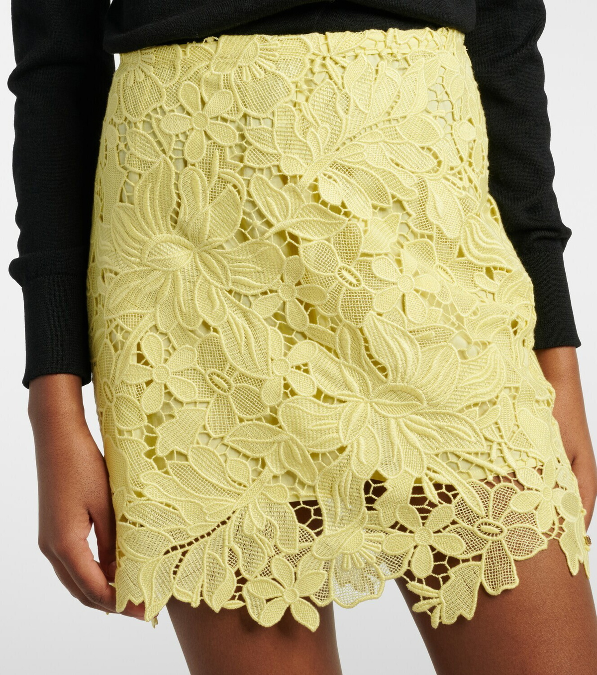 Sportmax Bora floral lace miniskirt