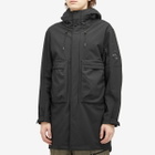C.P. Company Men's Shell-R Hooded Parka Jacket in Black