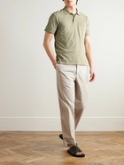 Sunspel - Cotton-Piqué Polo Shirt - Green