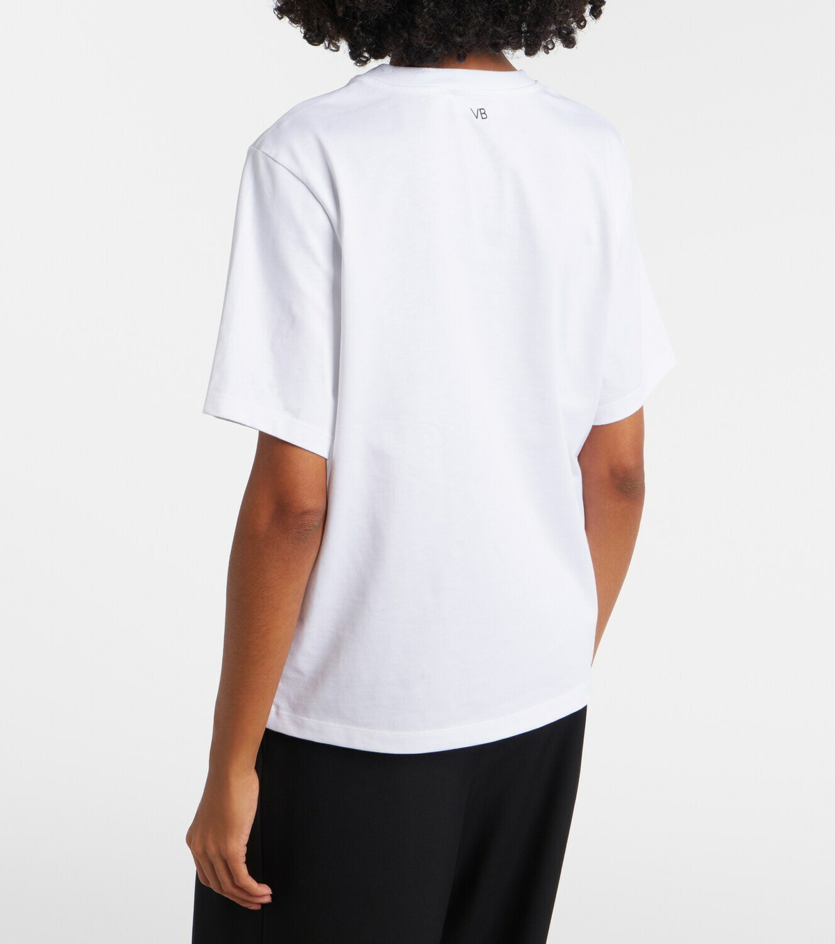 Victoria Beckham Printed cotton jersey T-shirt