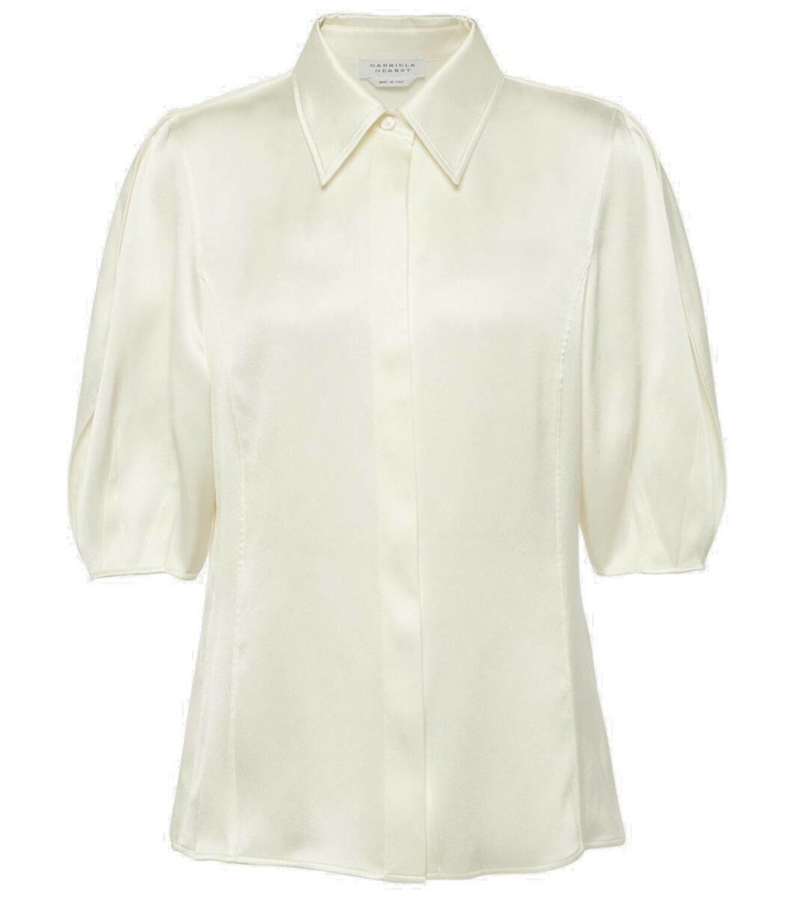 Photo: Gabriela Hearst Sansi puff-sleeve silk satin blouse