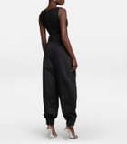Alexandre Vauthier - High-rise pleated cotton pants