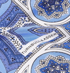 Turnbull & Asser - Printed Silk-Twill Pocket Square - Blue