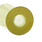 HAY Conical Vase - Small in Light Green/Dark Lime 