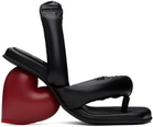 YUME YUME Black & Red Love Heeled Sandals