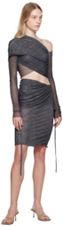 Jade Cropper Gray Wrap Long Sleeve T-Shirt