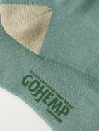 Anonymous ism - GOHEMP Ribbed Cotton-Blend Socks