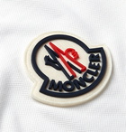 Moncler - Logo-Appliquéd Cotton-Piqué Polo Shirt - White