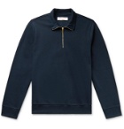 Orlebar Brown - Alton Slim-Fit Cotton Half-Zip Sweatshirt - Blue