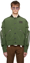 Juntae Kim Khaki Flight Bomber Jacket