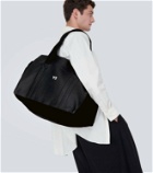 Y-3 Leather and canvas tote bag