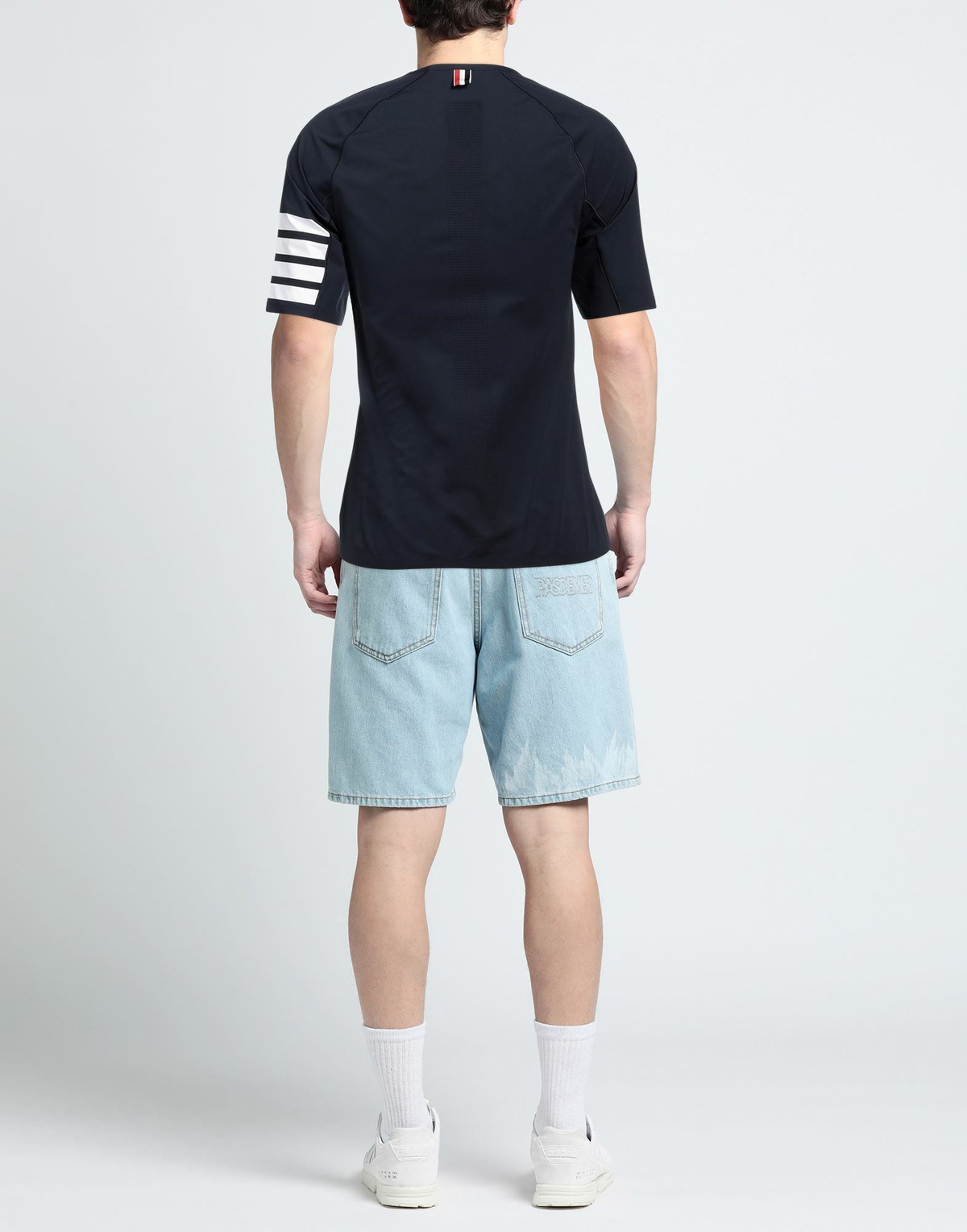Thom Browne Mens T-shirt Midnight in Blue