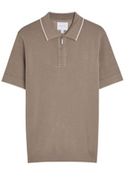 Raith Henry Knit Polo Shirt Taupe