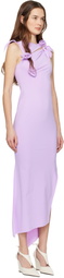 Coperni Purple Flower Maxi Dress
