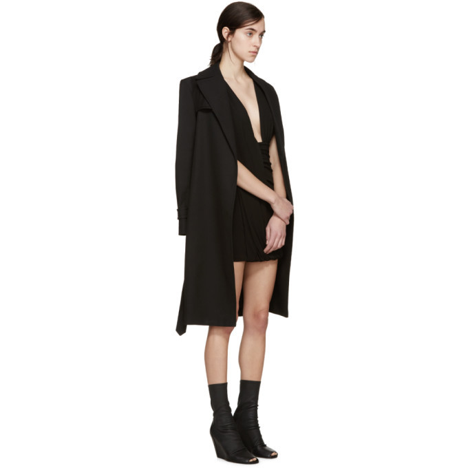 Anthony Vaccarello Black Draped Jersey Dress Anthony Vaccarello Anthony Vaccarello Black Draped Jersey Dress Anthony Vaccarello