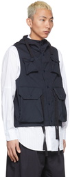 Engineered Garments Navy Canvas Field Vest