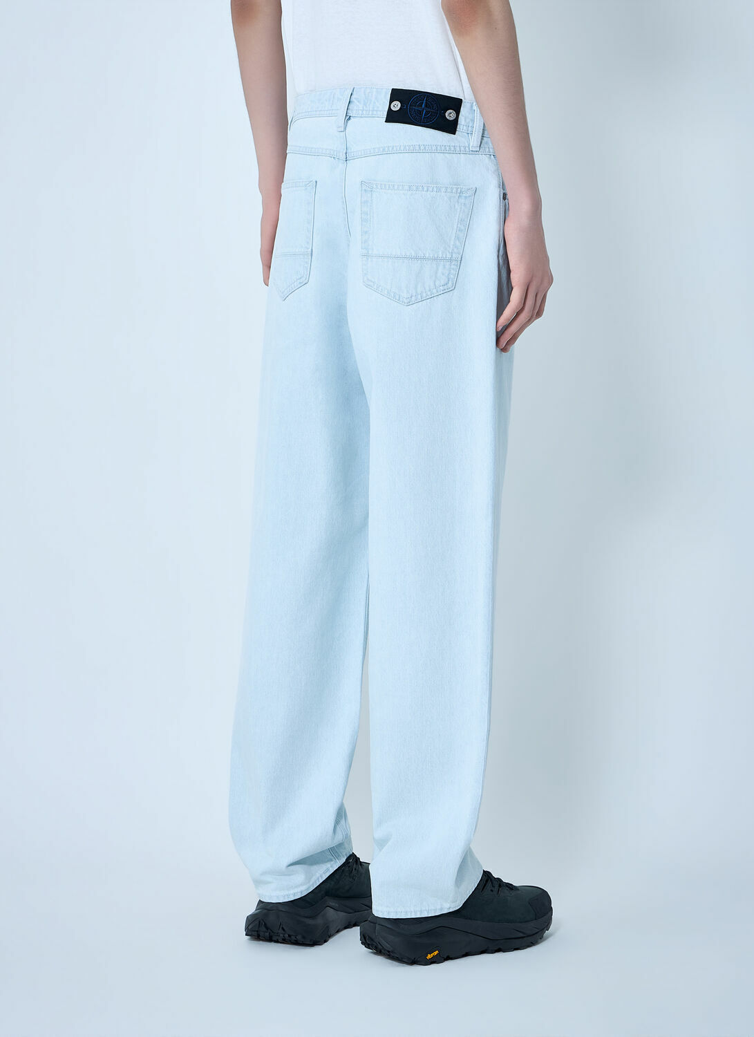 Stone Island Wide-Leg Denim Jeans