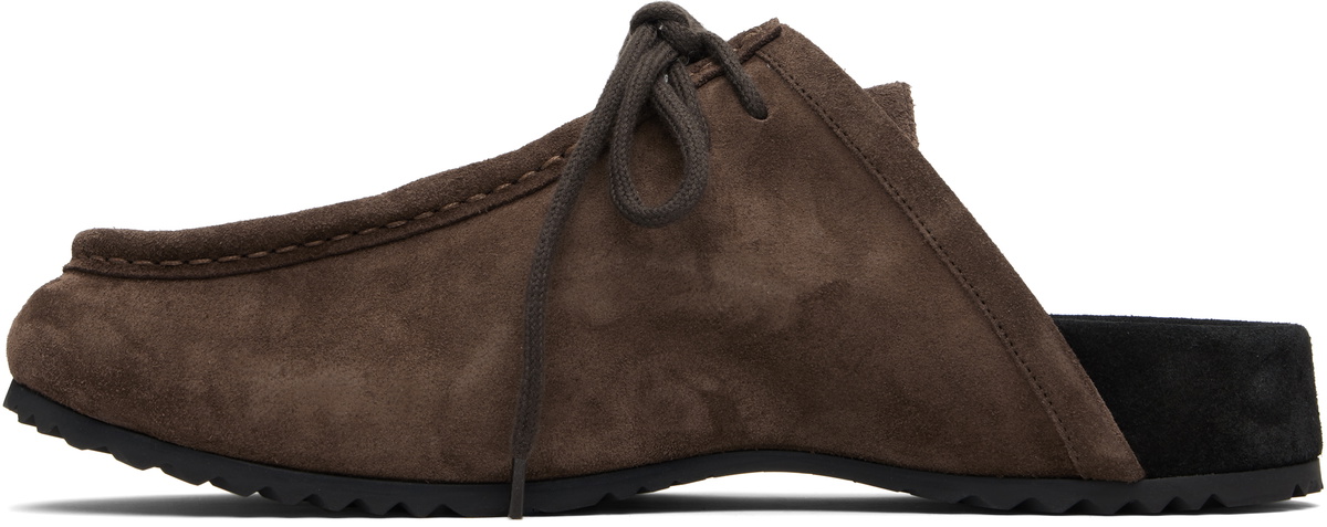 Dries Van Noten Brown Suede Clogs
