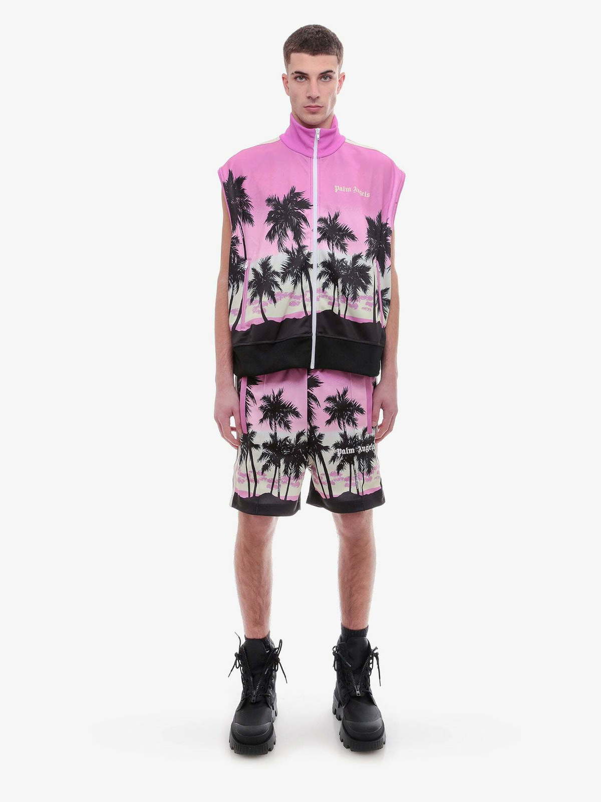 Palm Angels Bermuda Shorts Pink   Mens