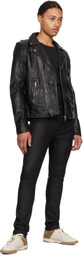 Ksubi Black Capitol Leather Jacket