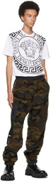 Versace Green Fleece Camouflage Lounge Pants