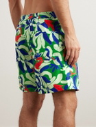 Marni - No Vacancy Inn Straight-Leg Long-Length Printed Swim Shorts - Green