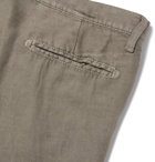 Massimo Alba - Slim-Fit Linen and Cotton-Blend Shorts - Men - Stone