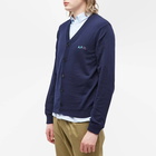 A.P.C. Men's Joseph Logo Cardigan in Dark Navy