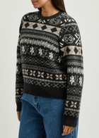 Skall Studio Ellinor Fair-Isle Wool Jumper Black Grey