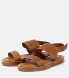Max Mara - Diana leather flat sandals