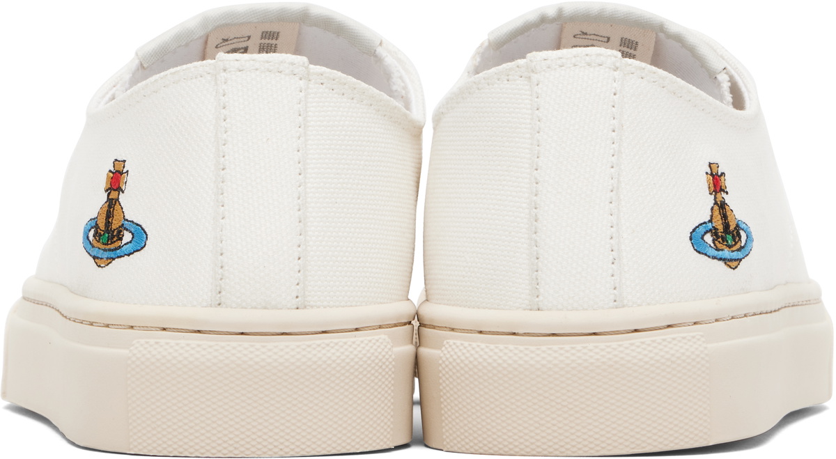 Vivienne Westwood White Low Top Plimsoll Sneakers