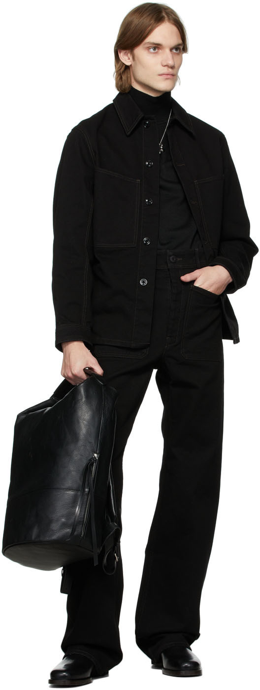 Lemaire Black Medium Backpack Lemaire