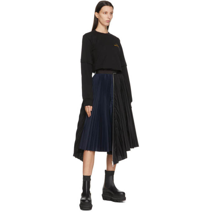 トップス Sacai Hank Willis Thomas/ Sacai Black Hank Willis Thomas Edition Graphic Long Sleeve T
